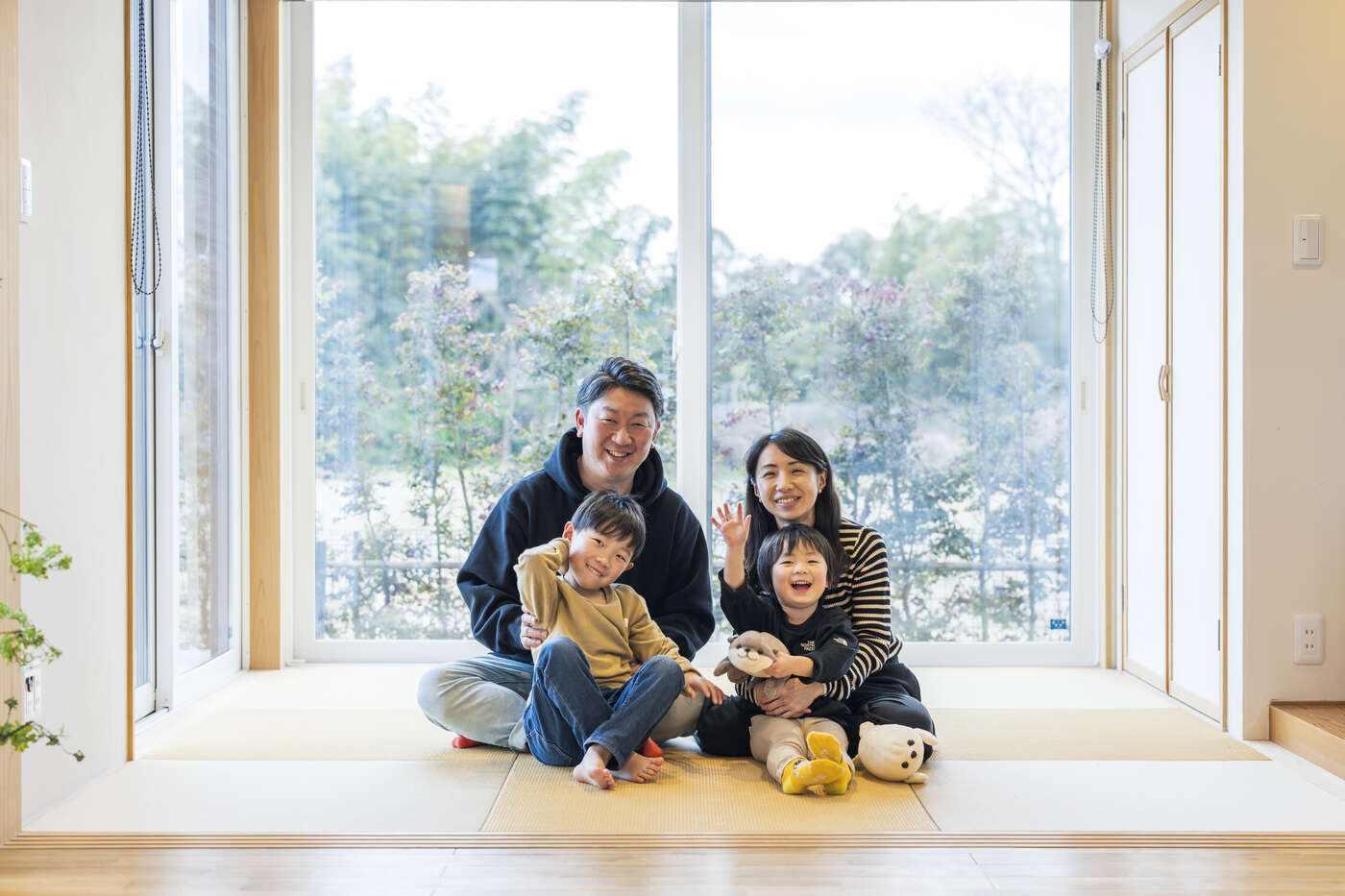 農地を活かしてつくった、家族がつながる明るい住まい